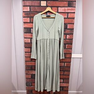 Hatch  Green Long Sleeve Dress